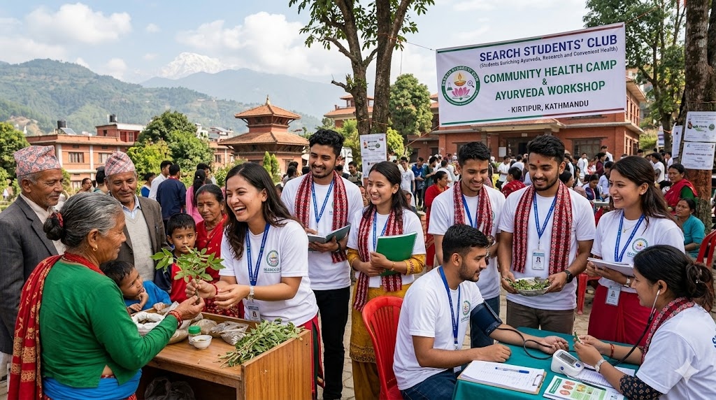 SEARCH Students' Club Community Health Camp & Ayurveda Workshop